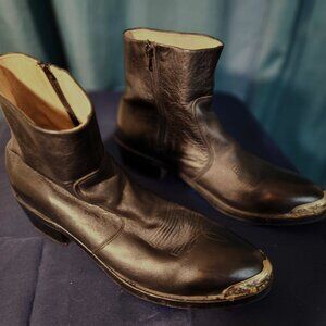Durango Leather Zip Rubber Sole